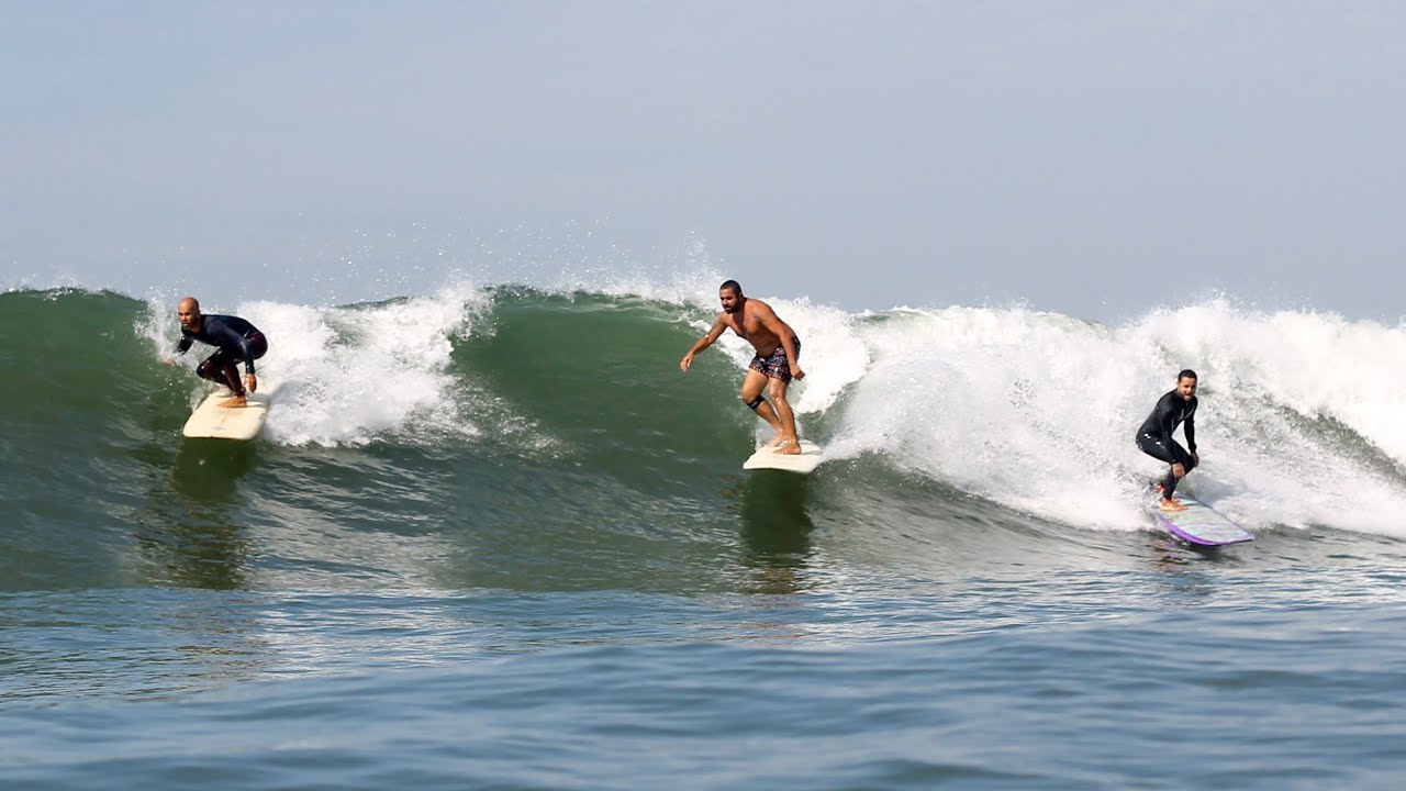 POV surfando de longboard nas Direitas de Guaratuba - PR