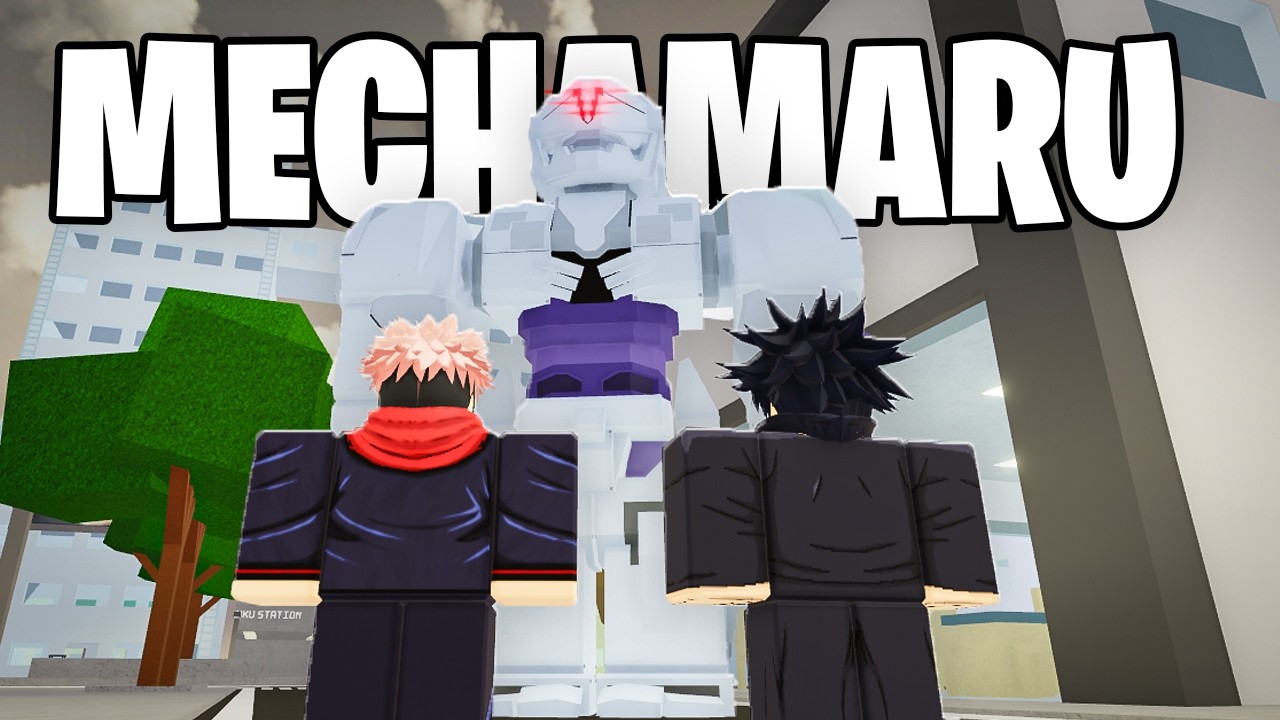 Уничтожение токсичных членов команды в роли МЕХАМАРУ в игре Jujutsu Shenanigans (Roblox)