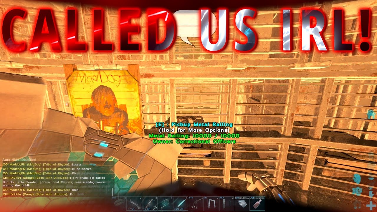 They called our IRL phone number after we captured them in ark