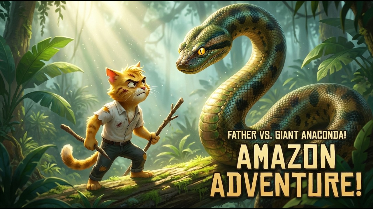 The father cat and the journey to save the mother and her kitten