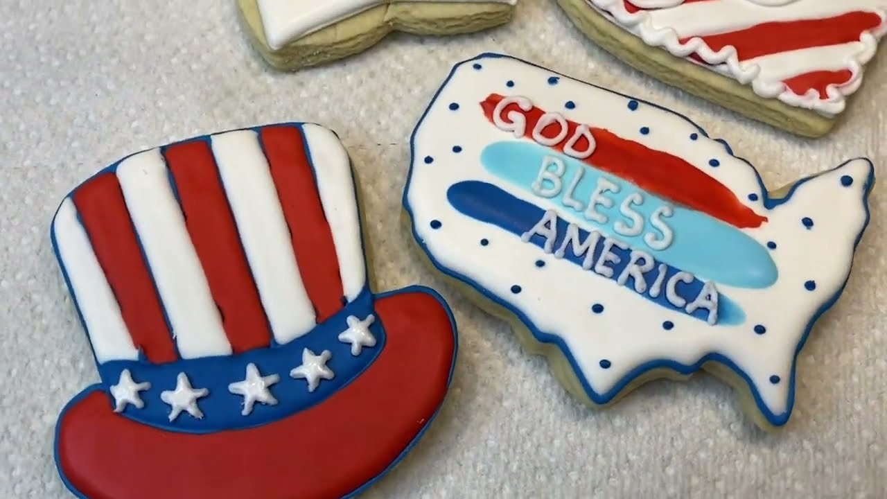 Patriotic sugar cookies