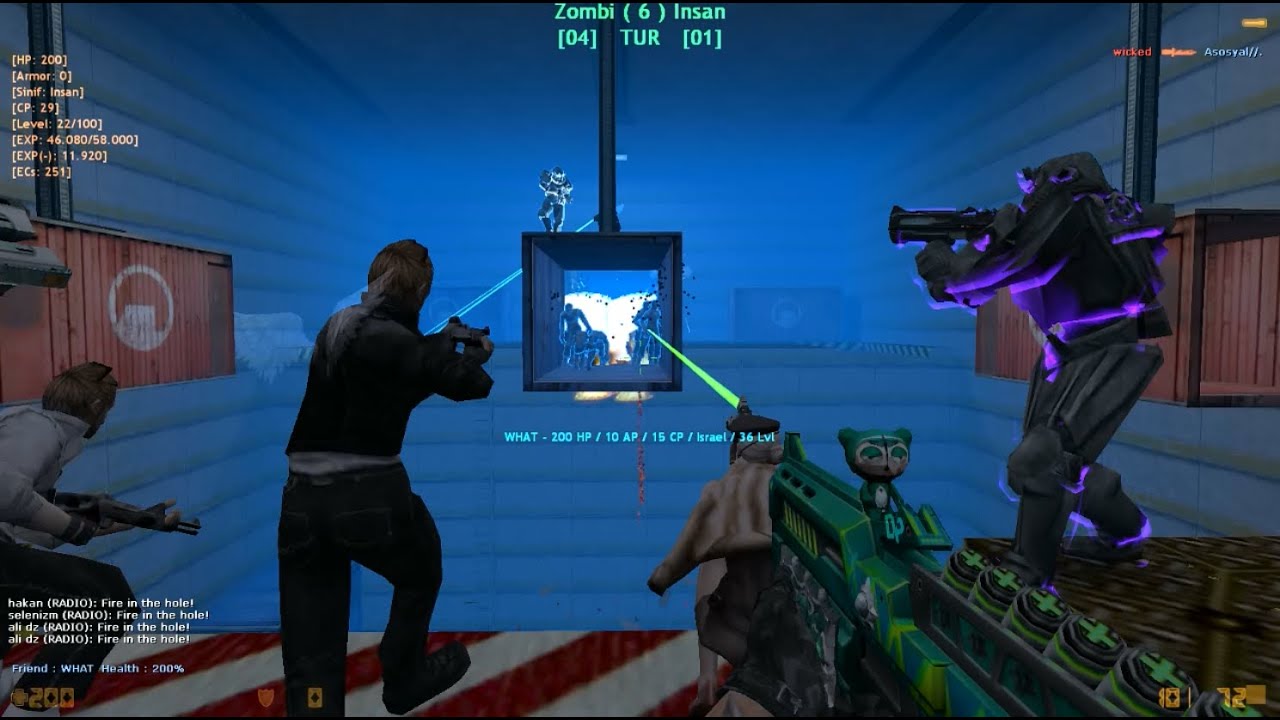 Counter-Strike 1.6: Zombie Escape Mod - ze_BlackMesa_v9 on Dark Professional