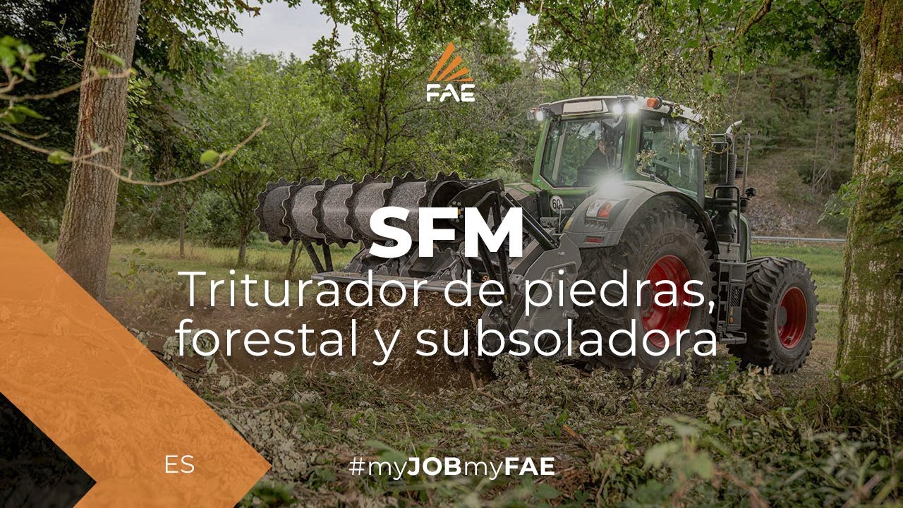 El cabezal multifunción FAE manos a la obra con un tractor Fendt 824 Vario