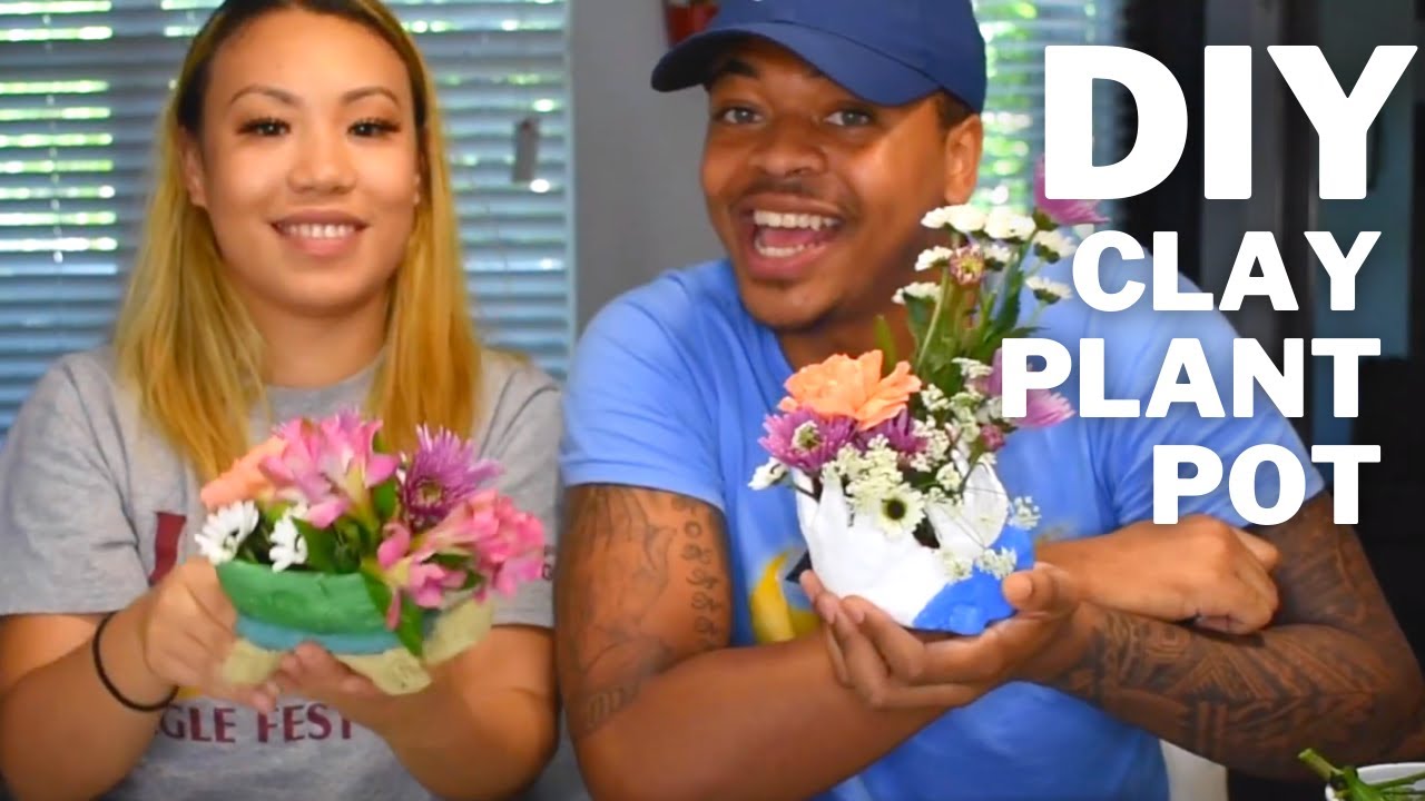 Air Dry Clay Plant Pot | DIY Project | Ming and James