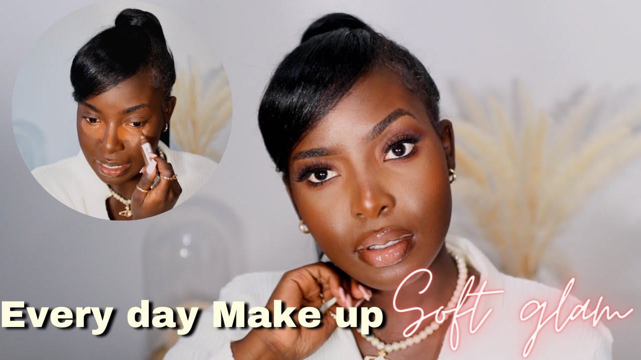 DARK SKIN SOFT GLAM MAKE UP TUTORIAL | No flashback just vibess | GRWM + chit chat