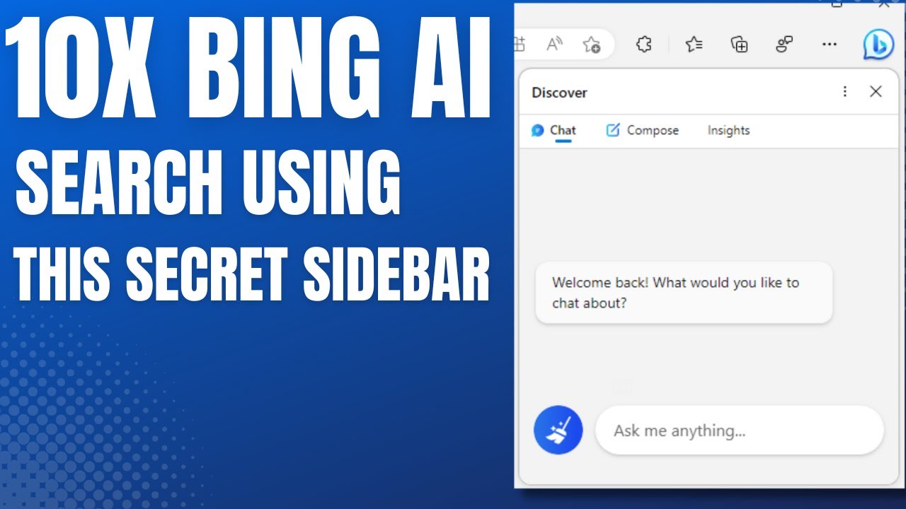 BING AI : Hidden Secret Sidebar. #bing #bingchatbot #bingai