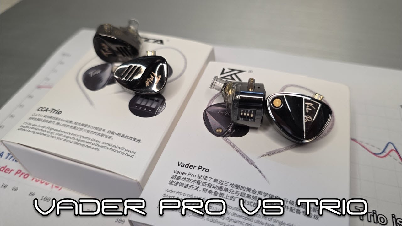 KZ Vader Pro vs CCA Trio - Similar Flavors