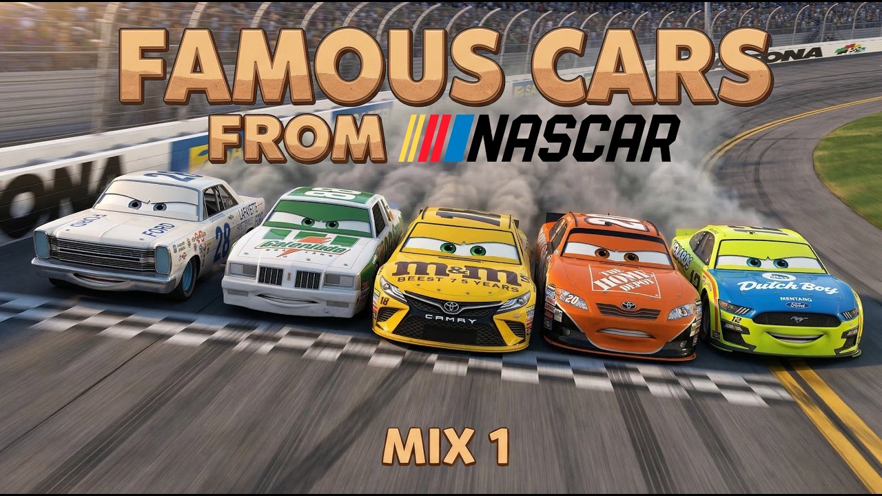 Famous Cars from NASCAR Mix 1