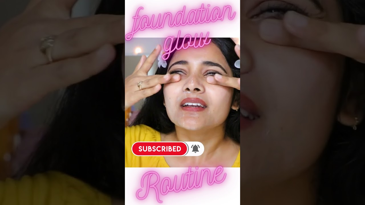 skinprep routine for glowy foundation #skinprep #glowfromwithin #glowingskin #skincareforglow#glowup