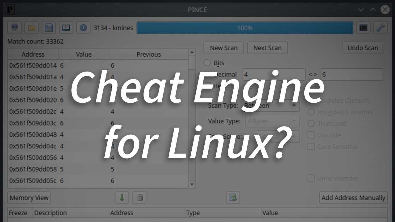 Учебное пособие PINCE — альтернатива Linux Cheat Engine
