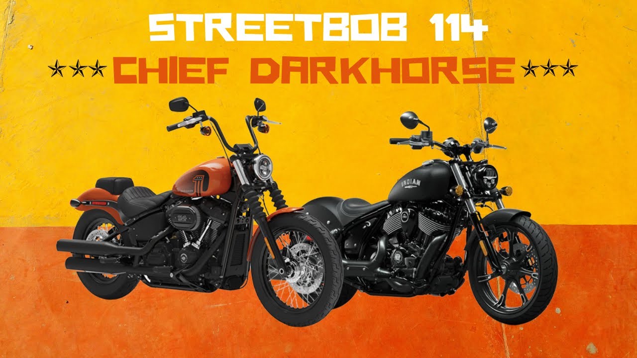 2021 Harley Softail Street Bob 114 VS 2022 Indian Chief Bobber Darkhorse