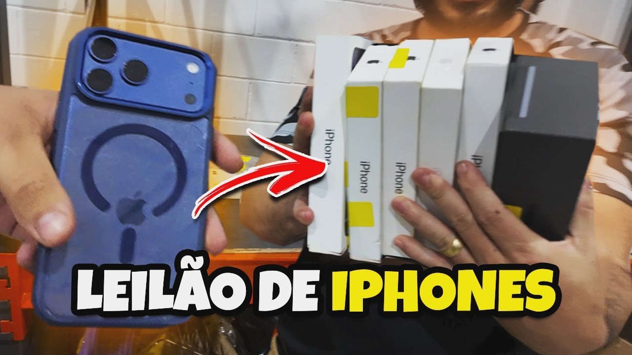 LEILÃO DE IPHONES COM 60% DE DESCONTO!