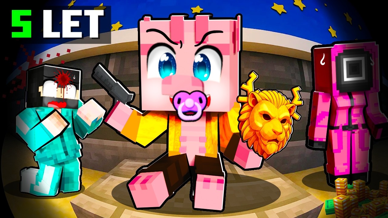 Celý ŽIVOT jako VIP ze SQUIDGAME v Minecraftu!