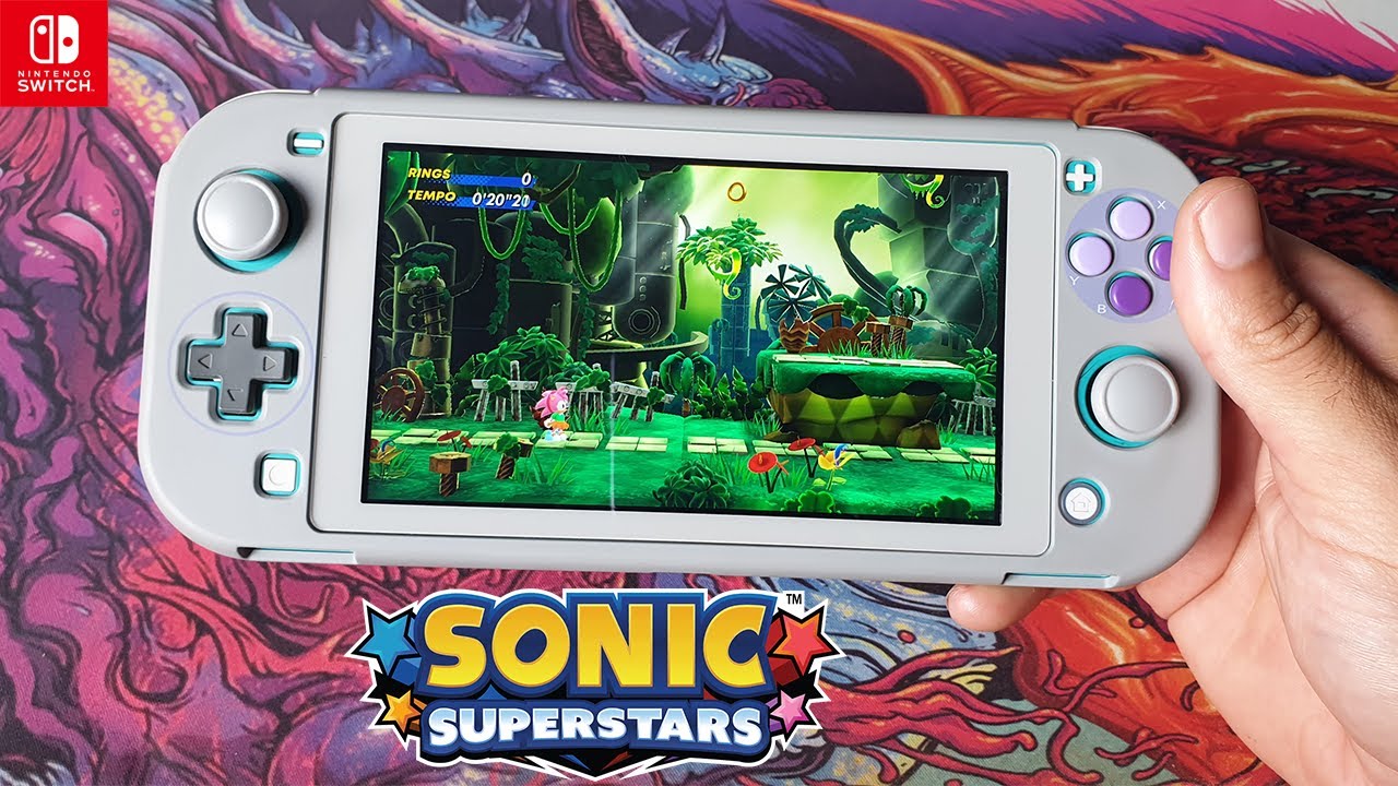 Novo SONIC SUPERSTARS Nintendo Switch Lite Gameplay