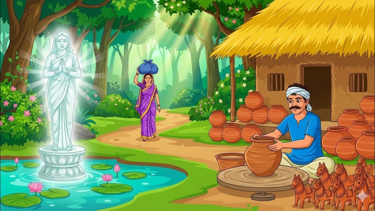 मेहनती कुम्हार और उसका भाग्य | New Hindi moral story | kahani | poor potter story 