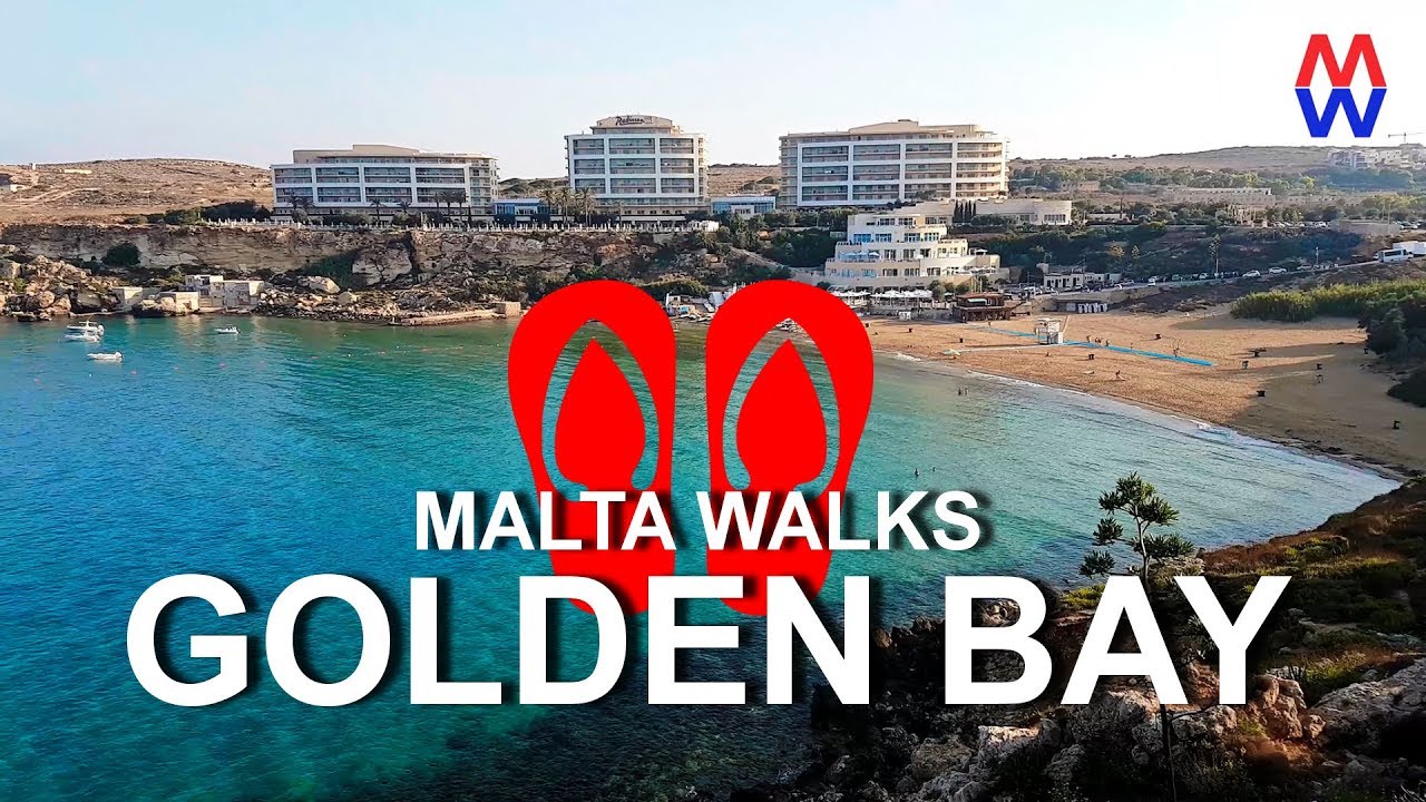 Golden Bay Beach... An Early Morning Malta Walk