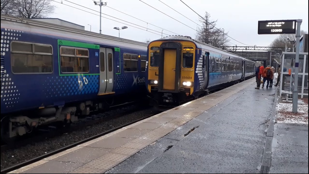 Trains at Dalmuir Rail Station 08/01/2026