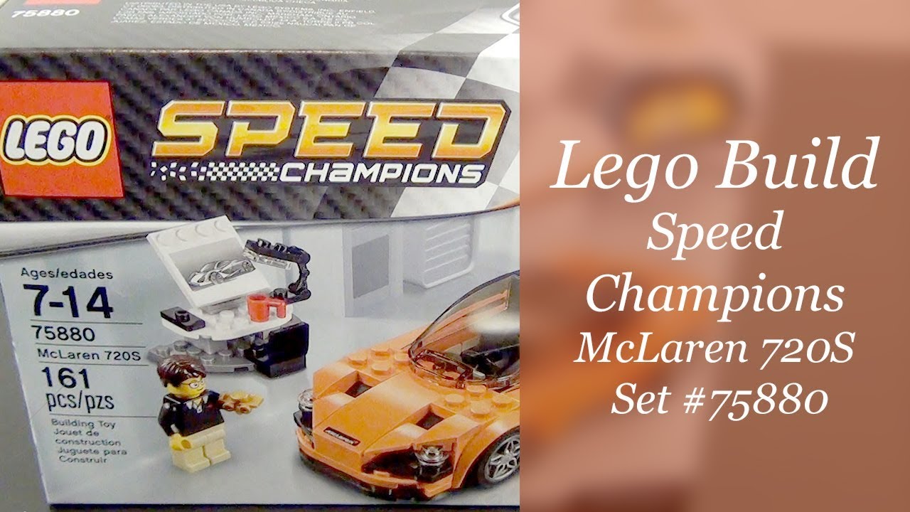 LEGO Mclaren 720S Build - Speed Champions Set #75880