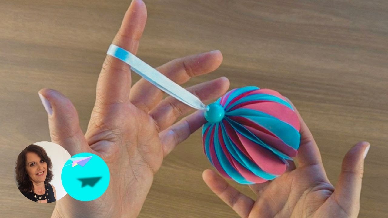 Enfeite para Árvore de Natal | Bolinha de Papel | DIY
