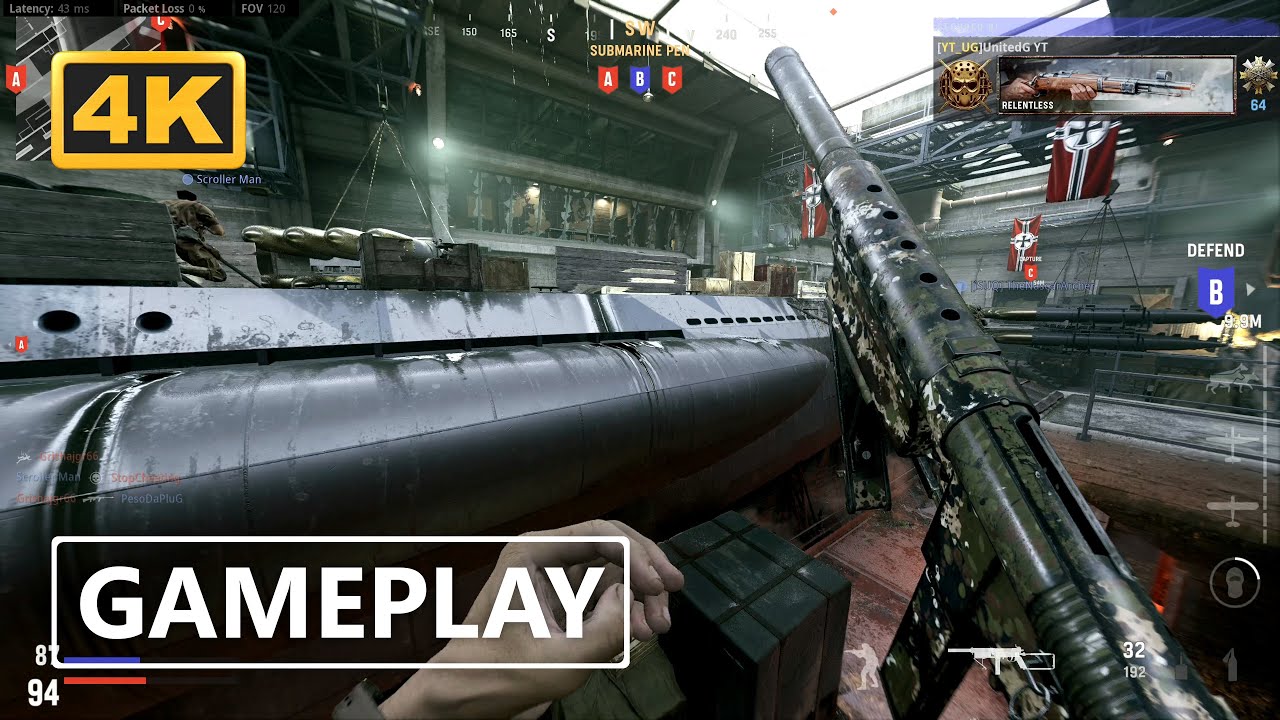 Многопользовательский игровой процесс Call of Duty Vanguard в разрешении 4K