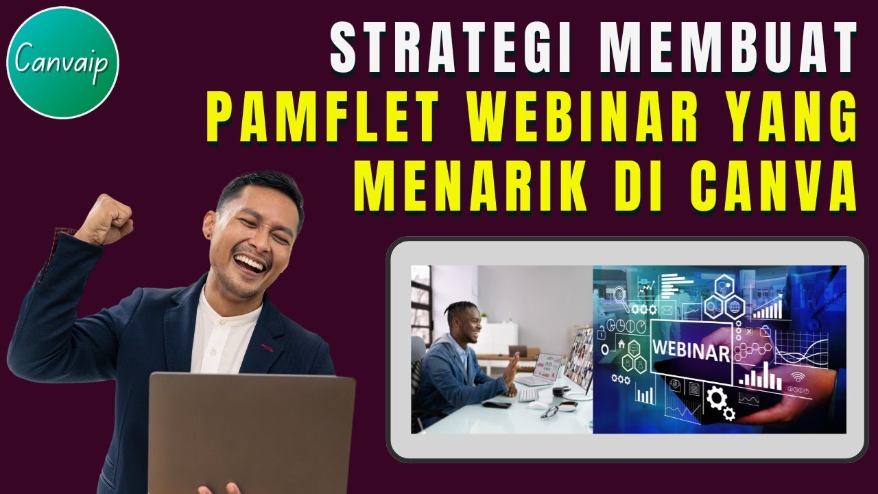 Membuat pamflet webinar yang menarik di canva