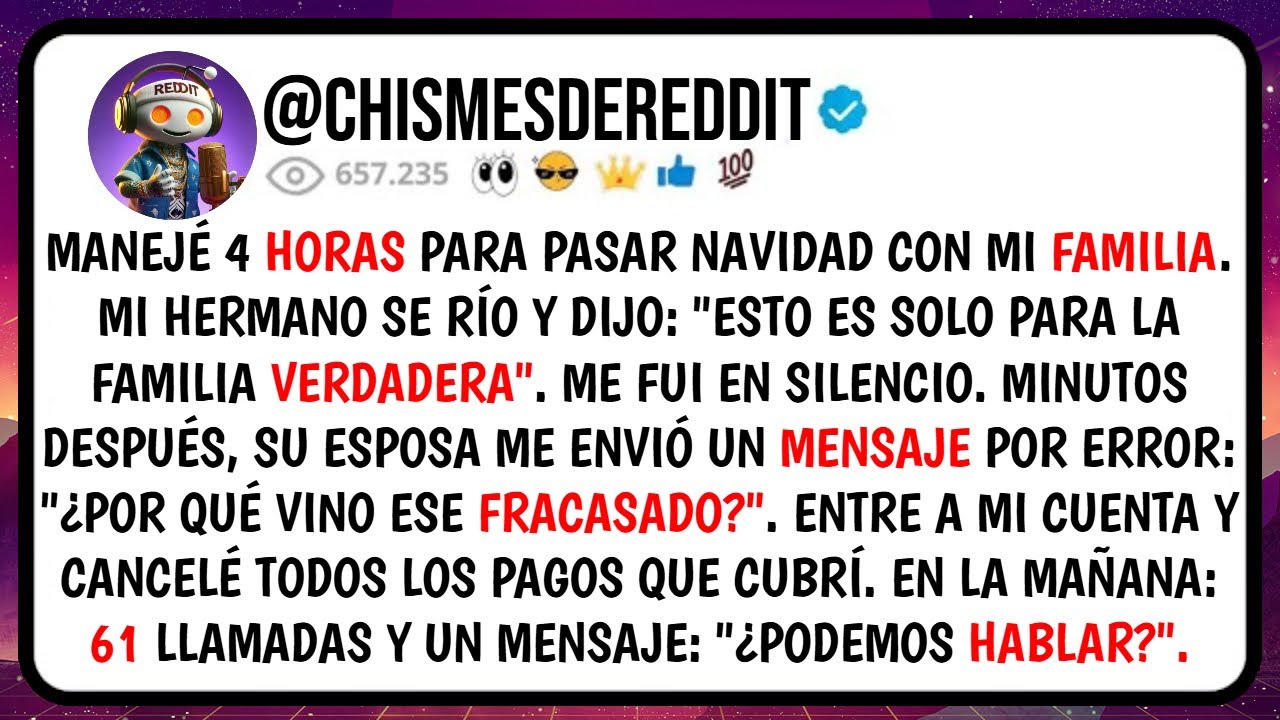 Manejé 4 HORAS para Pasar Navidad con Mi FAMILIA. Mi Hermano se Río y Dijo: 