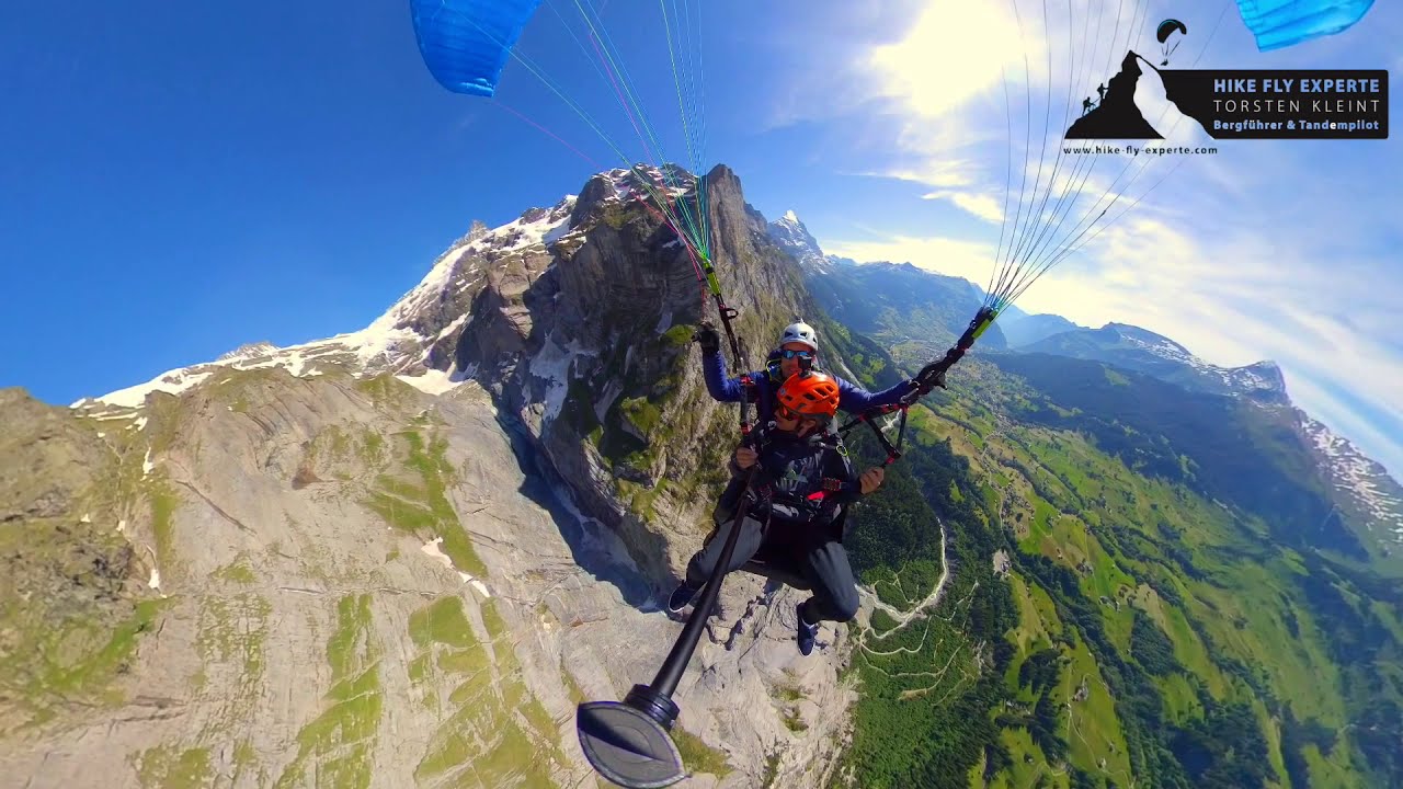 Spektakulärer Tandemflug vom Jungfraujoch (3400m) nach Grindelwald – Adrenalin pur!