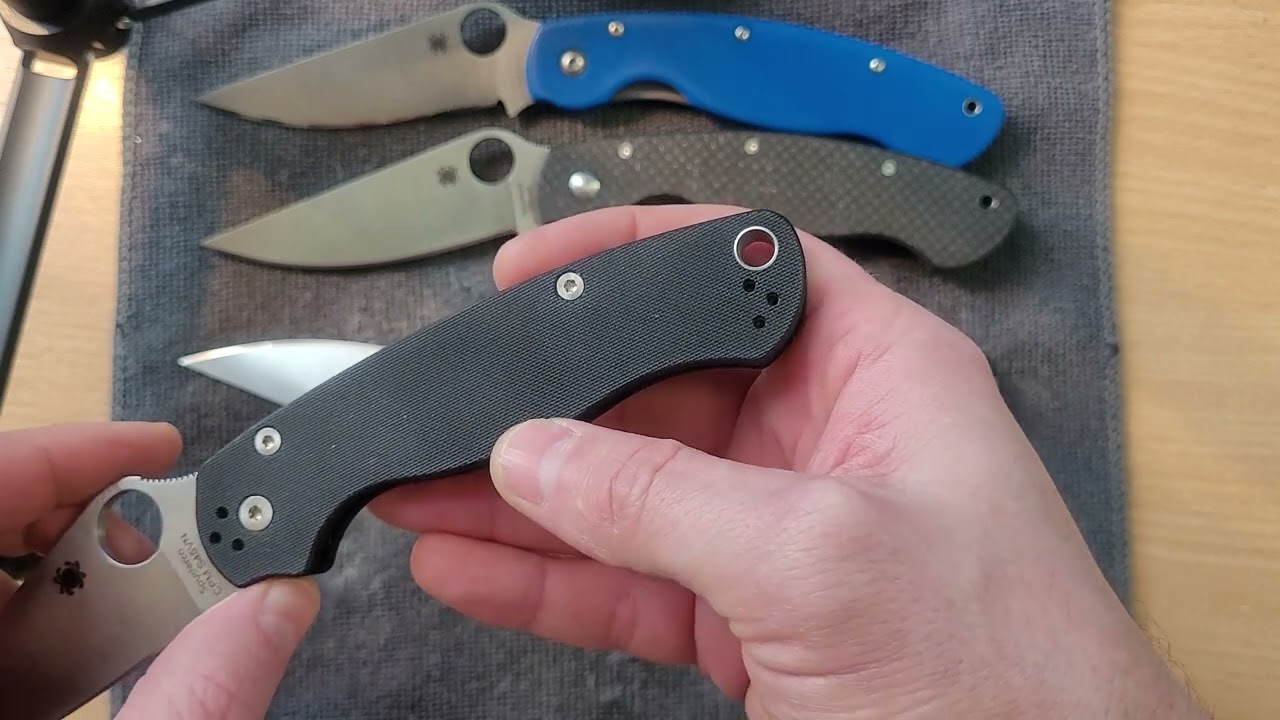 Рукоять Spyderco Military против Spyderco Paramilitary 2 🤔 Что выбрать?В чем главная соль? Мое имхо🙂