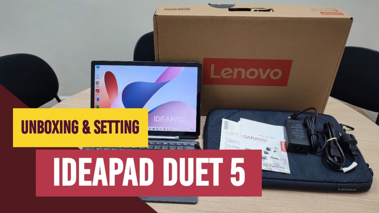 Unboxing Laptop Lenovo IdeaPad Duet 5 12 Touch i5 1335U