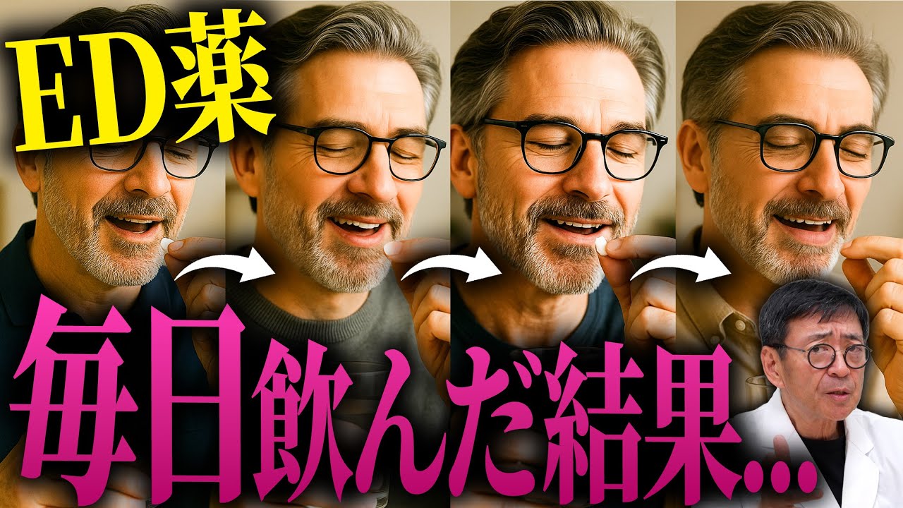【医師が解説】ED治療薬は毎日飲んでも大丈夫？効かなくなる？副作用は？