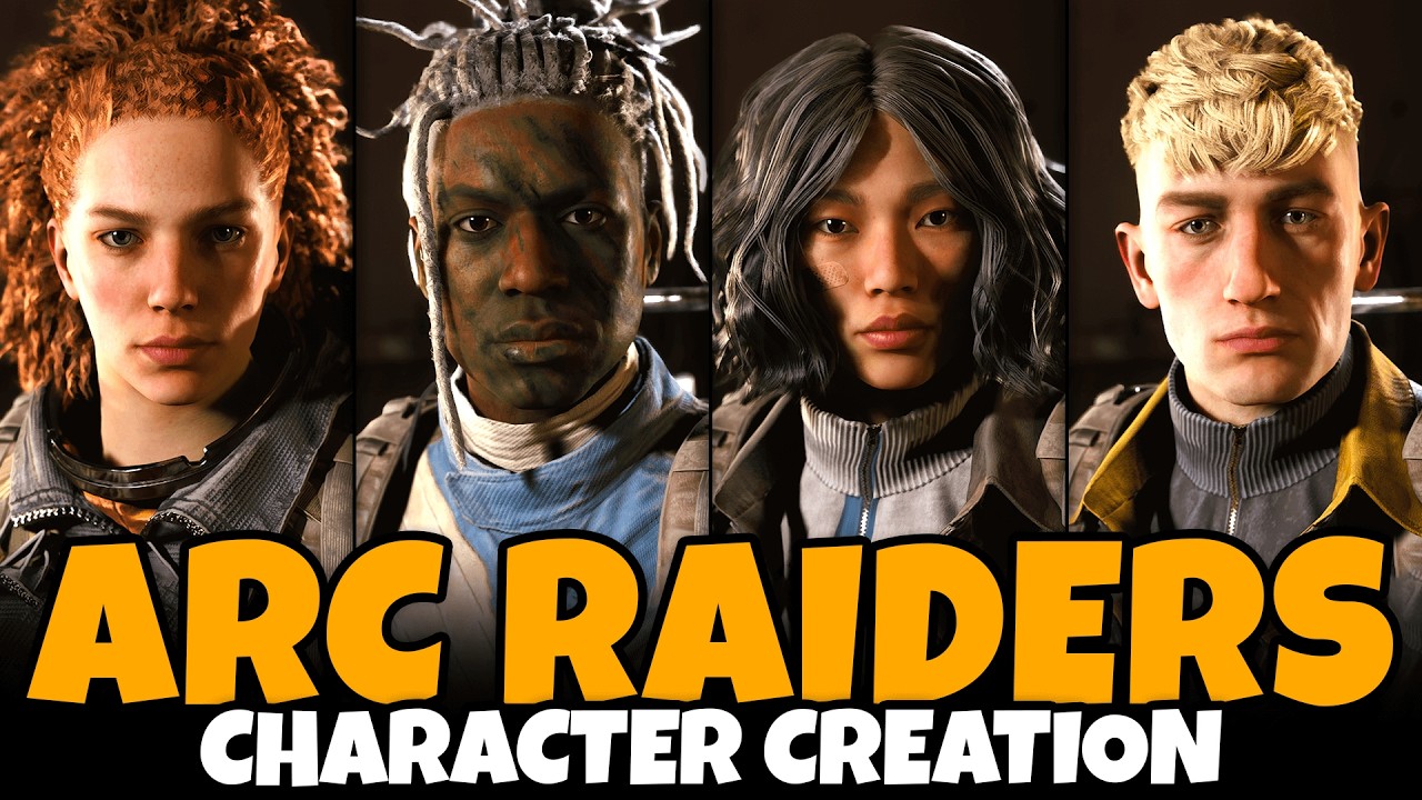 Создание персонажа ARC Raiders (полная настройка мужского и женского пола, все опции, костюмы и м...