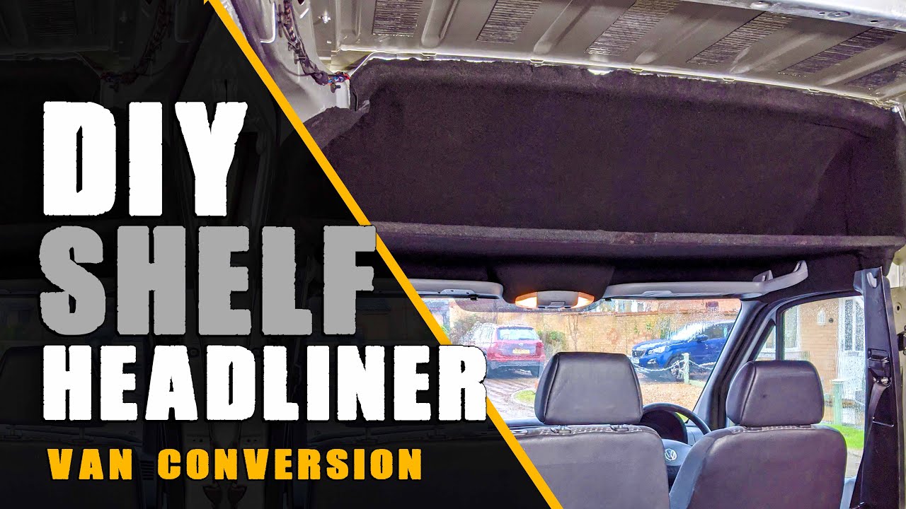 How to build SIMPLE + EASY Headliner Shelf | Sprinter/Crafter Van Conversion