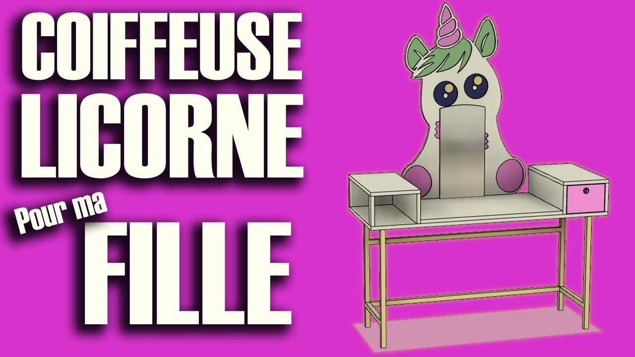 Coiffeuse Licorne pour ma Fille- DIY // ⓇⒷ