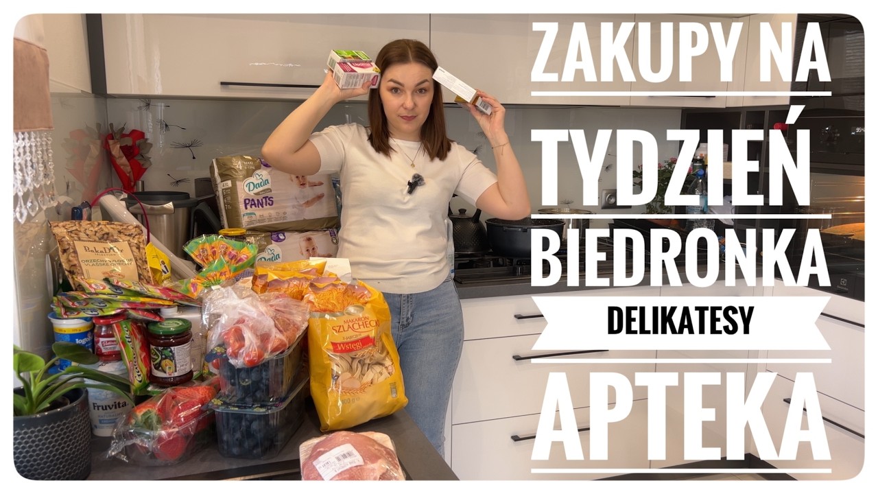VLOG ZAKUPOWY: ZAKUPY NA TYDZIEŃ🛒 BIEDRONKA, DELIKATESY, APTEKA