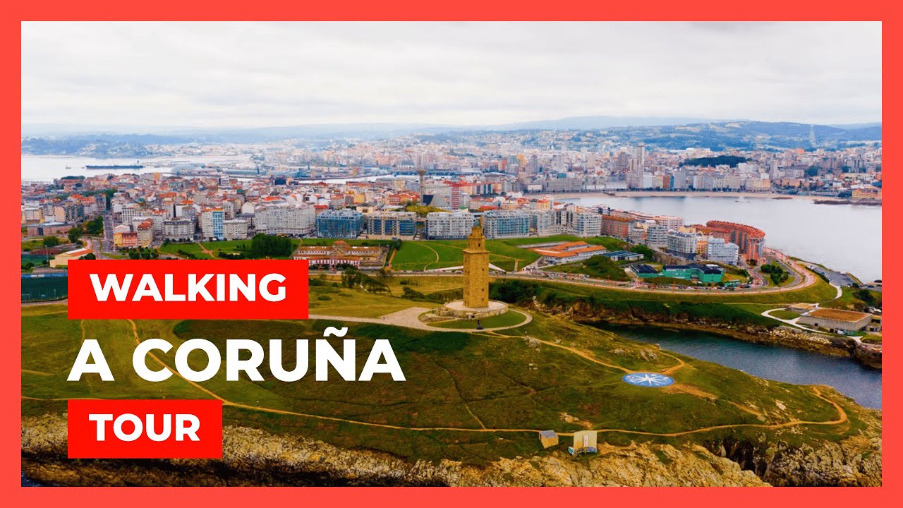 Walking A Coruña ❤️ North Coast of Spain | Spain Travel Vlog [4K]