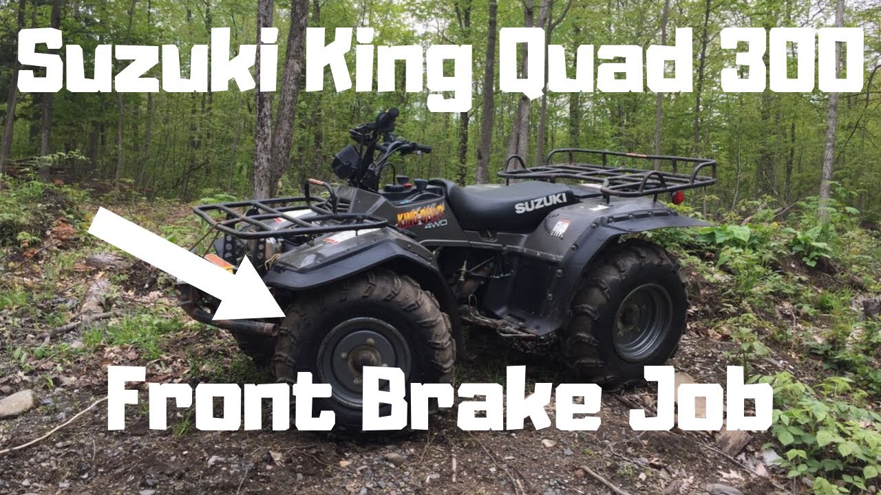 How To: Suzuki King Quad 300 Front Brake Job + Wheel Cylinder Replacement