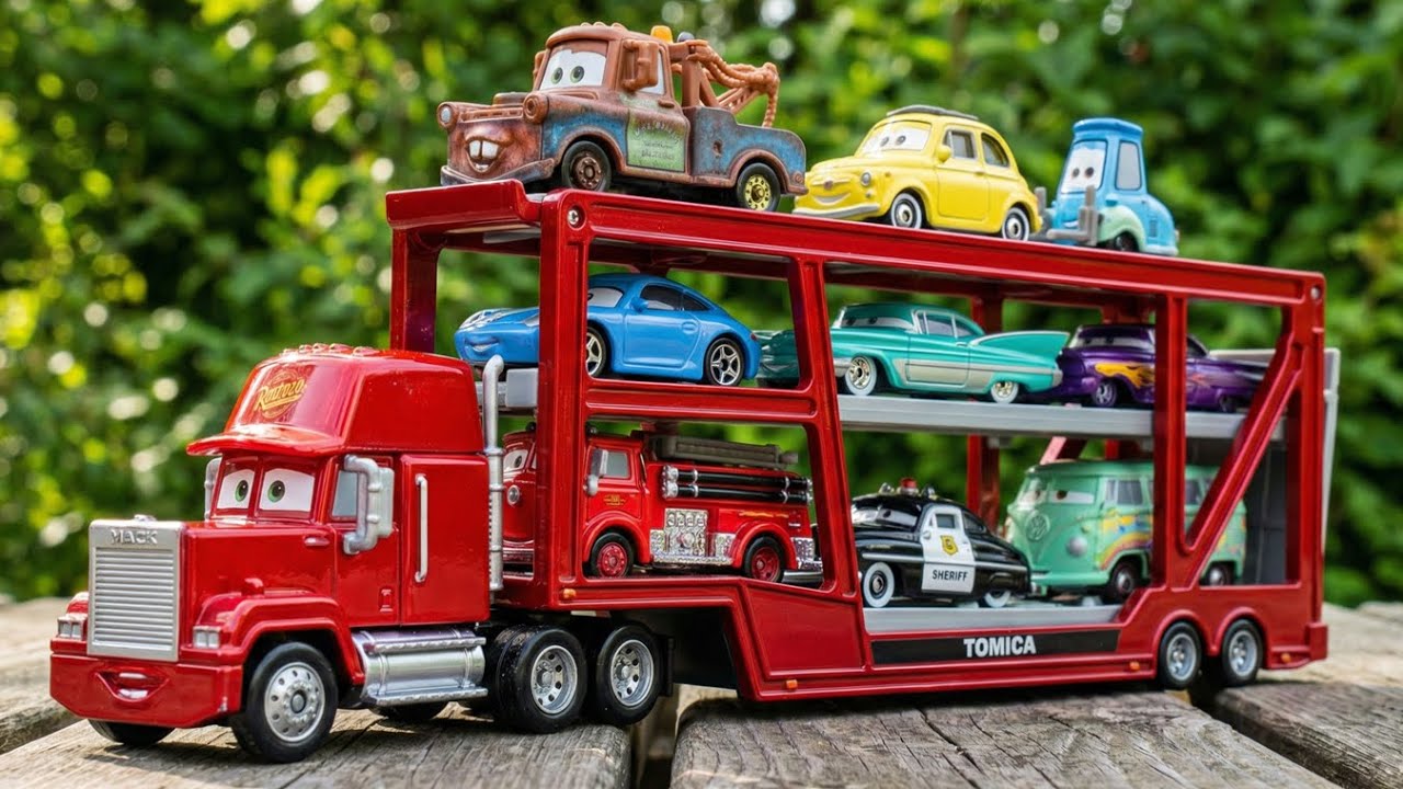 Disney Cars Toys Review | Lightning McQueen, Tow Mater, Tormentor, Sally, Doc Hudson, Fritter Miss