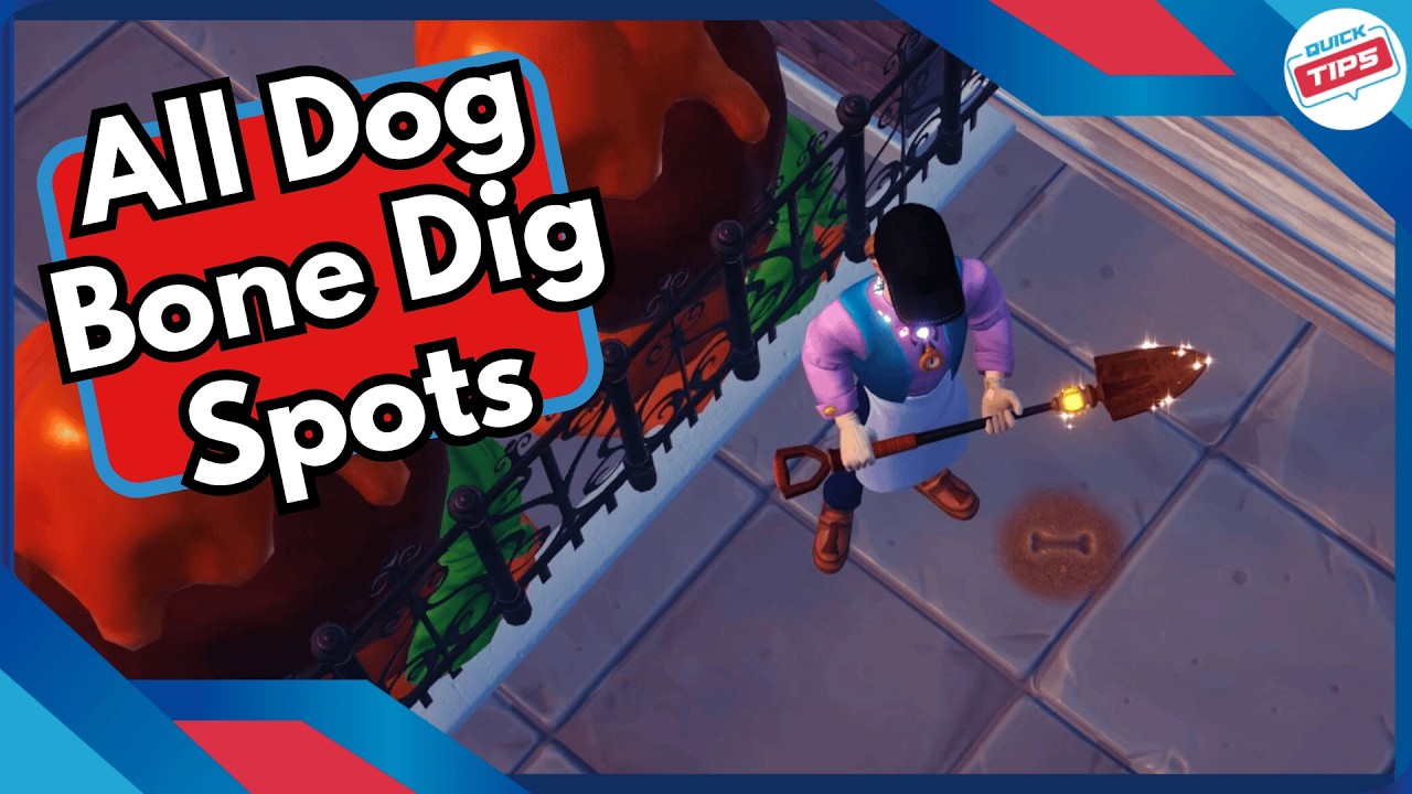 All Dog Bone Dig Spots In Lady & The Tramp Realm (Key Fragments Locations) Disney Dreamlight Valley