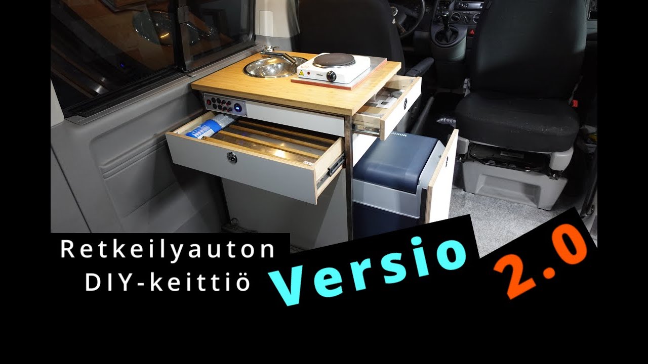 T5 Retkeilyauton DIY-keittiö v 2.0 🛠