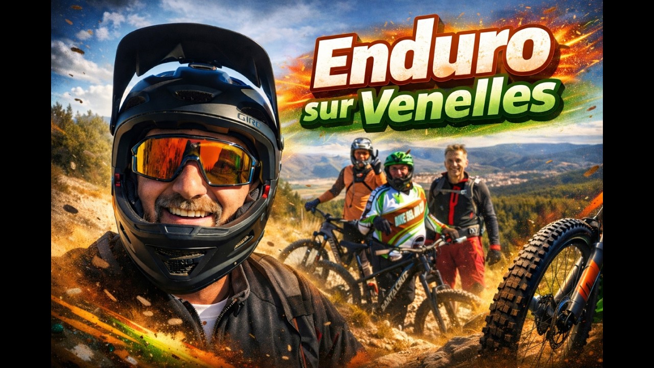 venelles session enduro avec Mickael, Claude et Eloi