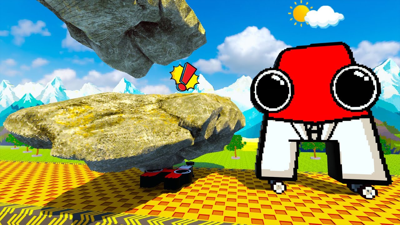 Rainbow Alphabet Lore Cars vs Impossible Obstacle in Teardown