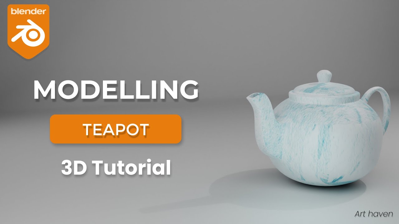 How to make Teapot in Blender