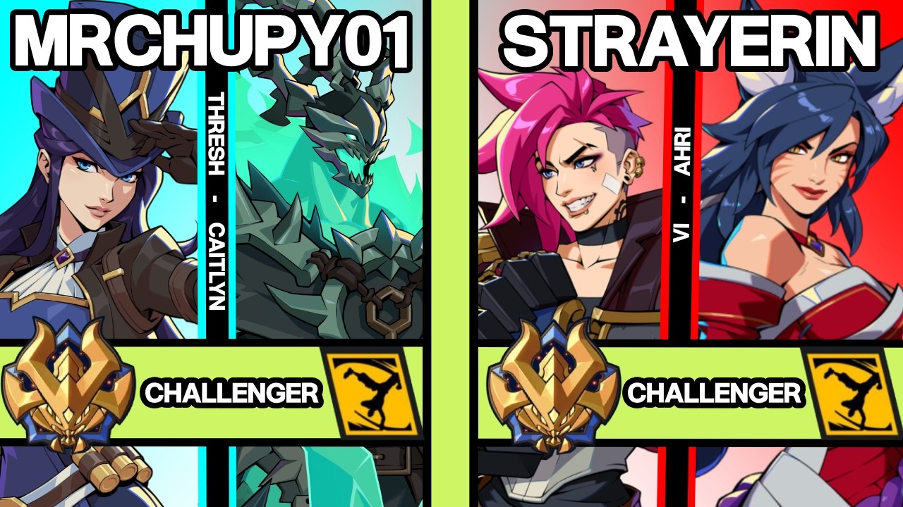 NEW PATCH 2XKO ▰ MRCHUPY01 (Thresh-Caitlyn) vs STRAYERIN (Vi-Ahri) ▰ 2XKO Pro Replays