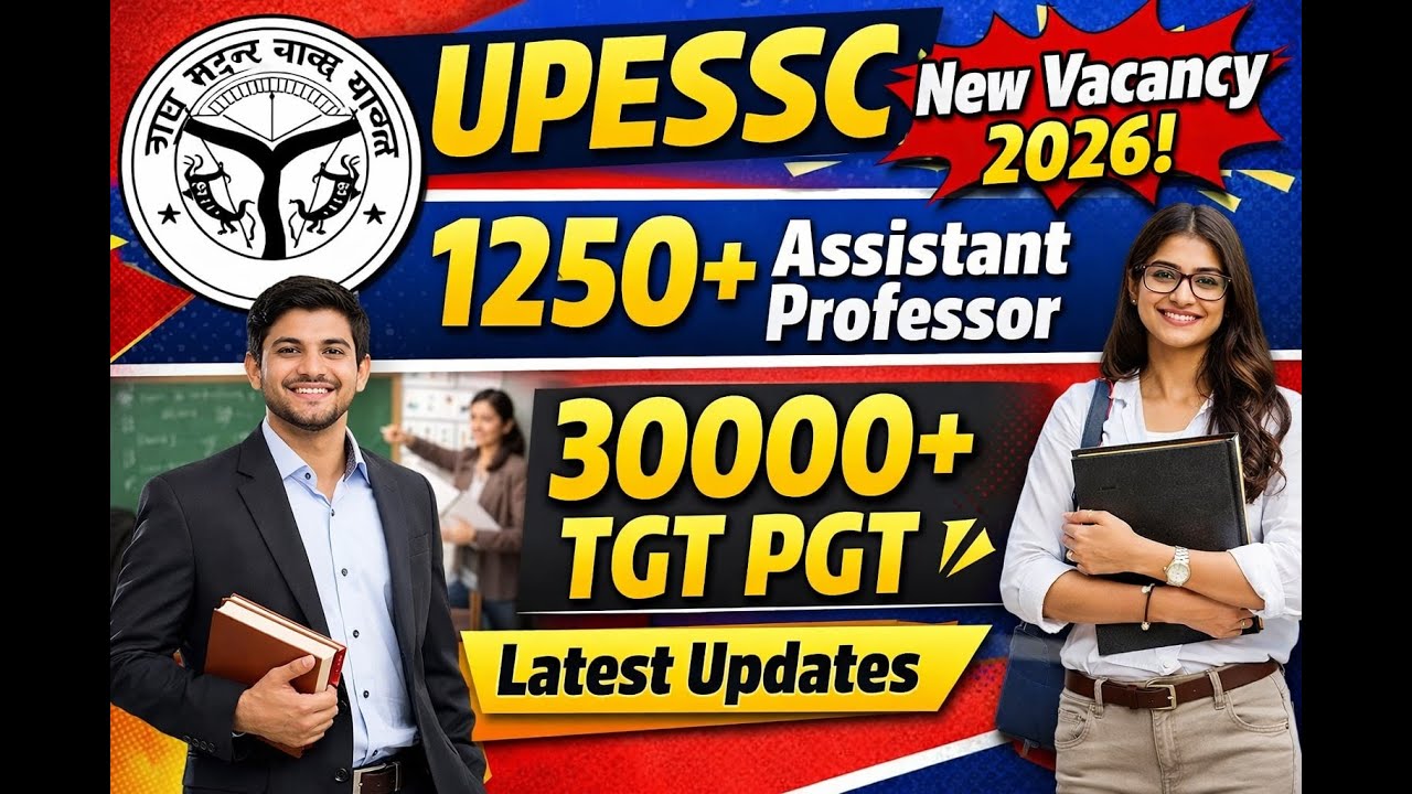 UPESSC New Vacancy 2026 | 1250+ Assistant Professor | 30000+ TGT PGT Latest Updates
