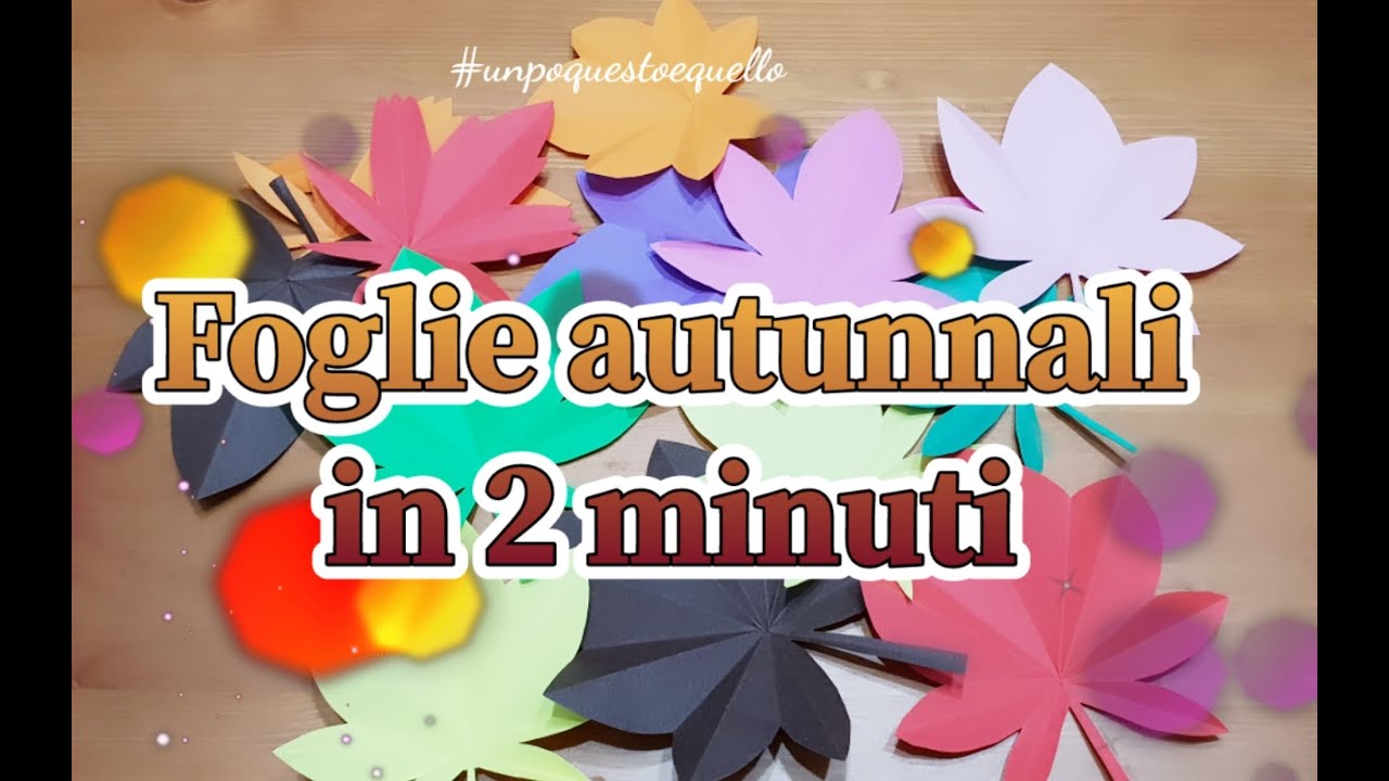 FOGLIE AUTUNNO IN 2 MINUTI 🍁🍂🍃 #comefare