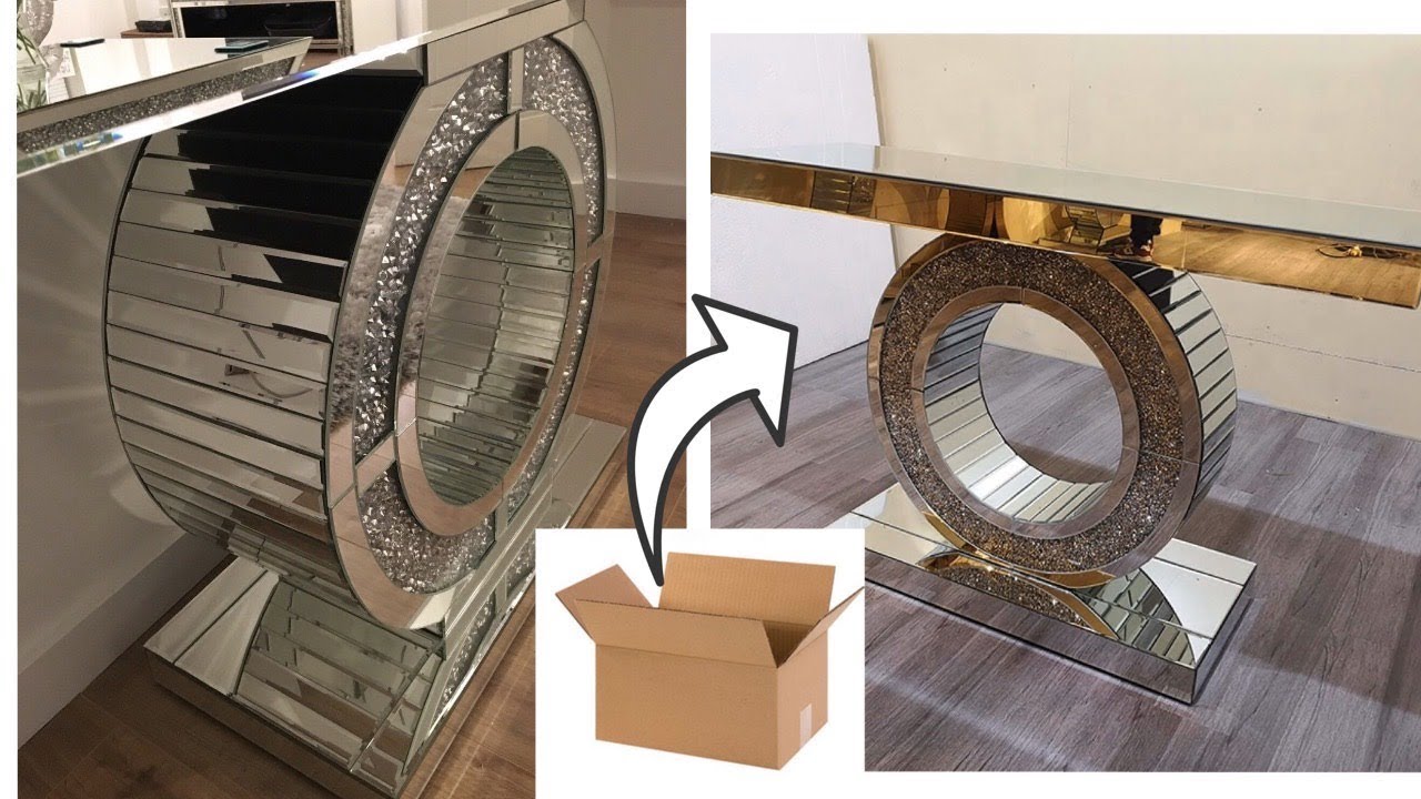 DIY ENTRYWAY TABLE - DECORATING IDEAS WITH CARDBOARD! GIVEAWAY WINNER!