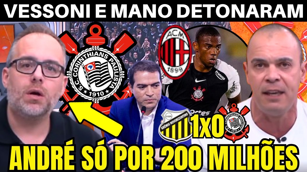 DOMINGÃO AGITADO! VESSONI E MANO CRITICARAM A VENDA DO ANDRÉ PRO MILAN.
