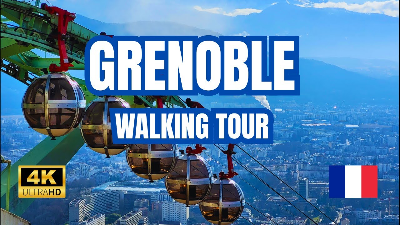 4K HDR Walking Tour of Grenoble, France 🇨🇵 Discover the Capital of the Alps!