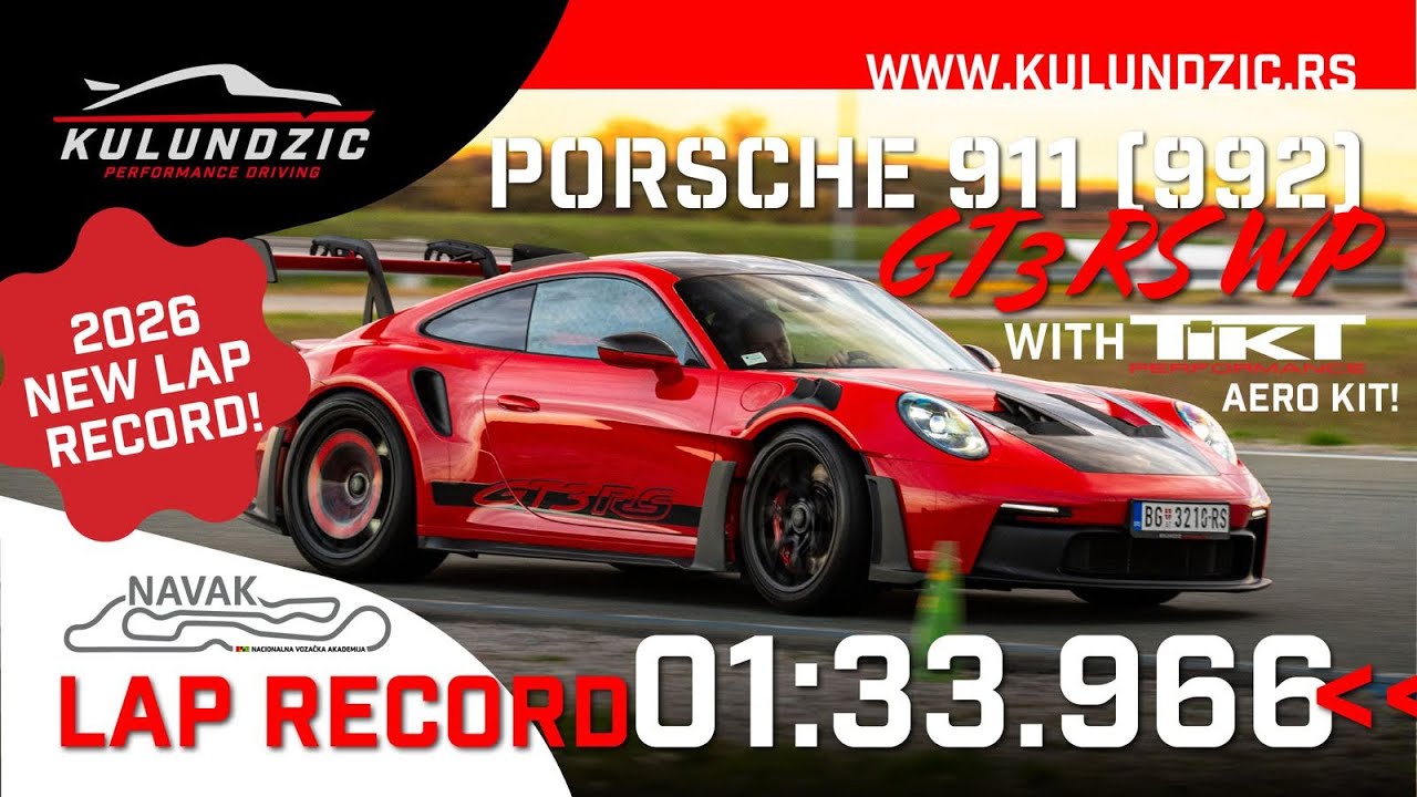 Porsche GT3RS TIKT performace Andrej Kulundzic Lap Record  staza Navak Subotiste Srbija