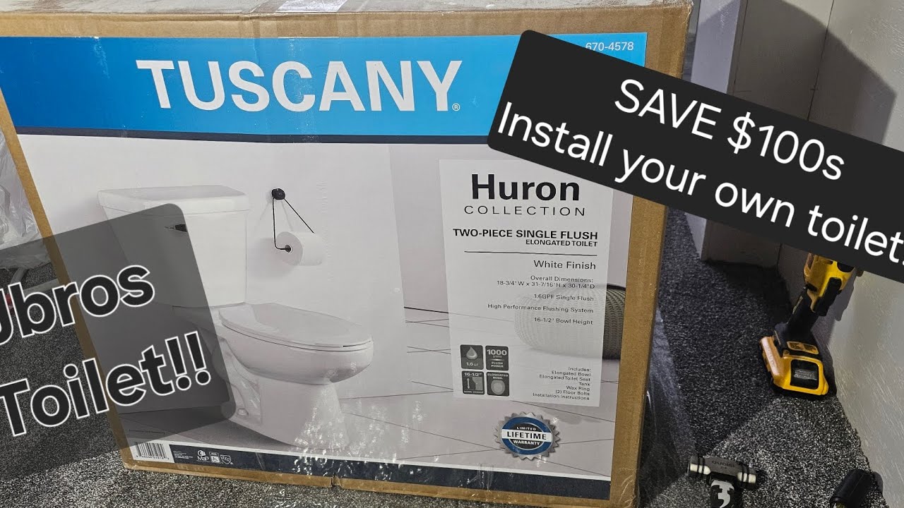 How to install a Toilet!! Save Money!